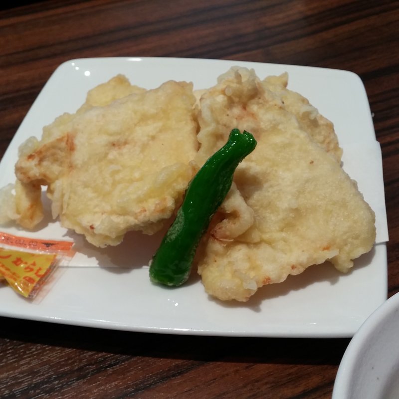 大分名物　かしわ天　辛しポン酢(RAKU SPA 鶴見)