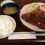 ビフカツ定食(焼肉もりや)