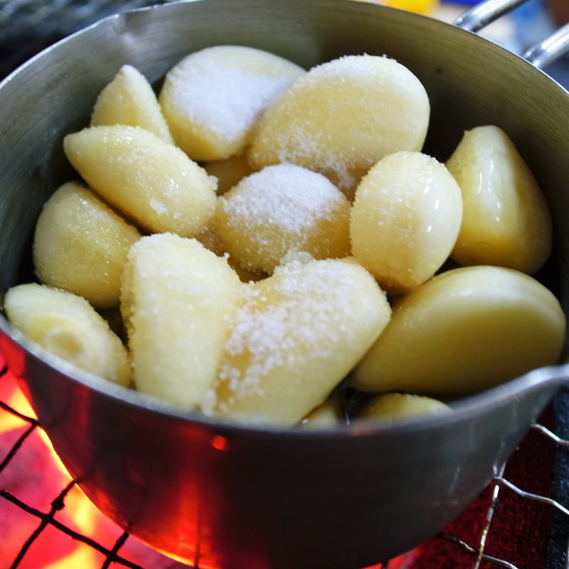 ニンニクオイル焼き(萩ノ茶屋 鶴一 なにわ筋店)