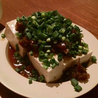 たっぷりネギとザーサイの豆腐(nibu)