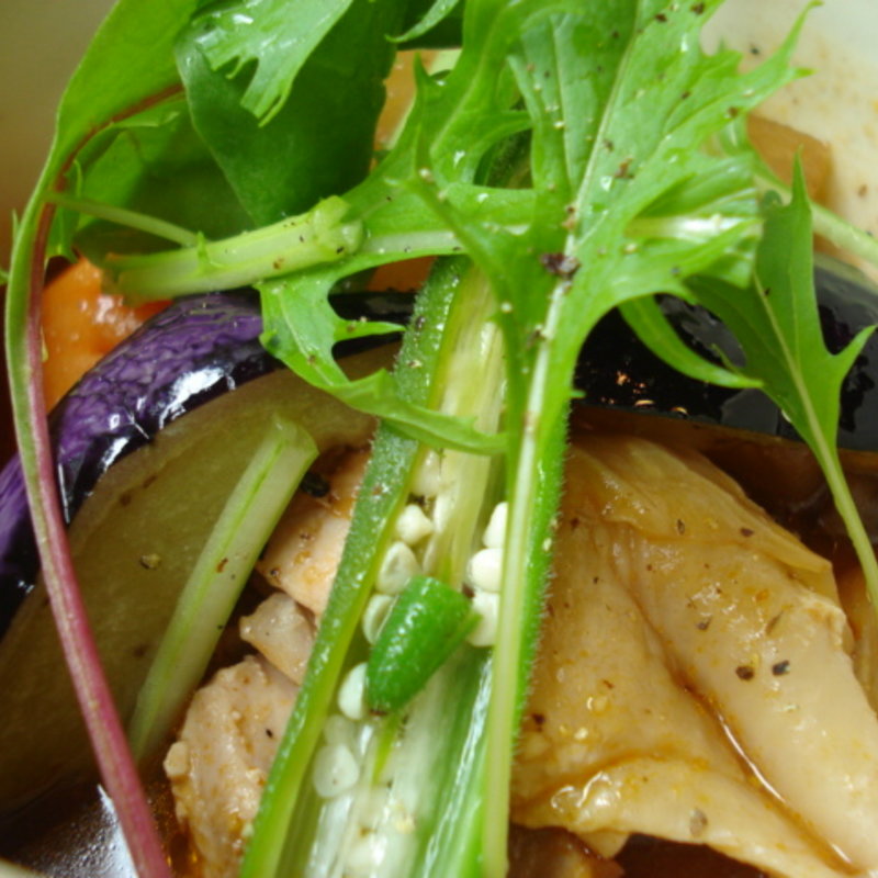 日替りヘルシー玄米定食(玄米カフェ実身美（サンミ）あべの店)