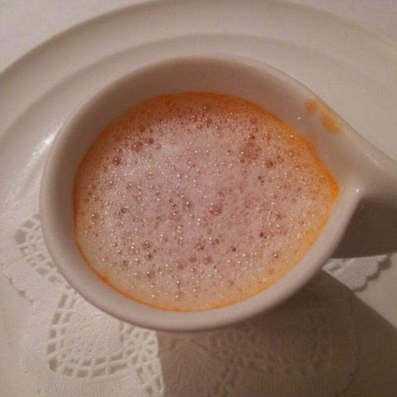 トマトとういきょうのスープ　カプチーノ(パリの朝市池袋店)