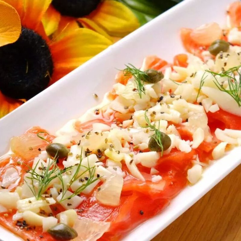 サーモンカルパッチョ(シャカリキ)