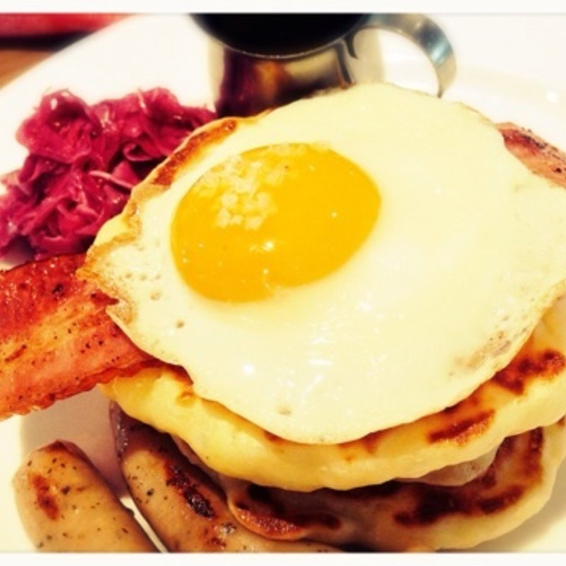 パンケーキ　ベーコン&エッグ(RH Cafe 二子玉川店 （アールエイチカフェ）)