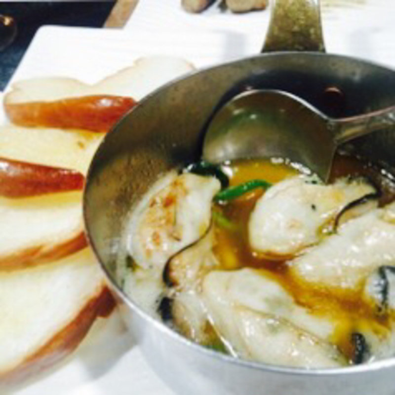 バゲット あわびソース(ステーキしゃぶしゃぶ パンドラ)