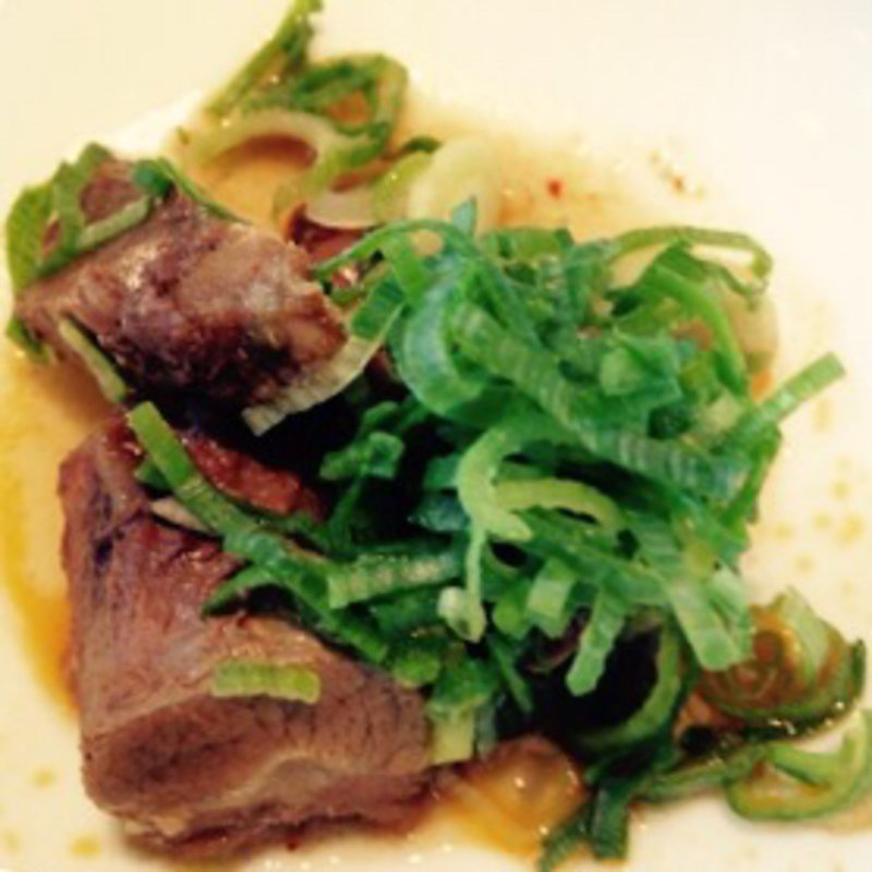 牛ネギ煮込み(焼肉の名門 天壇 銀座店)