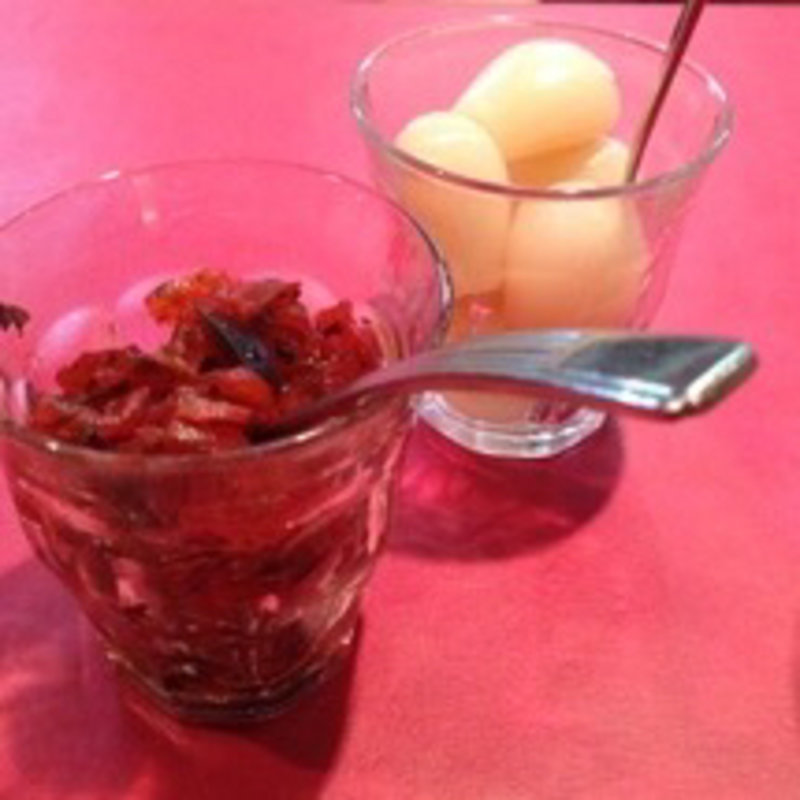 特製カレー薬味(紅花 別館)