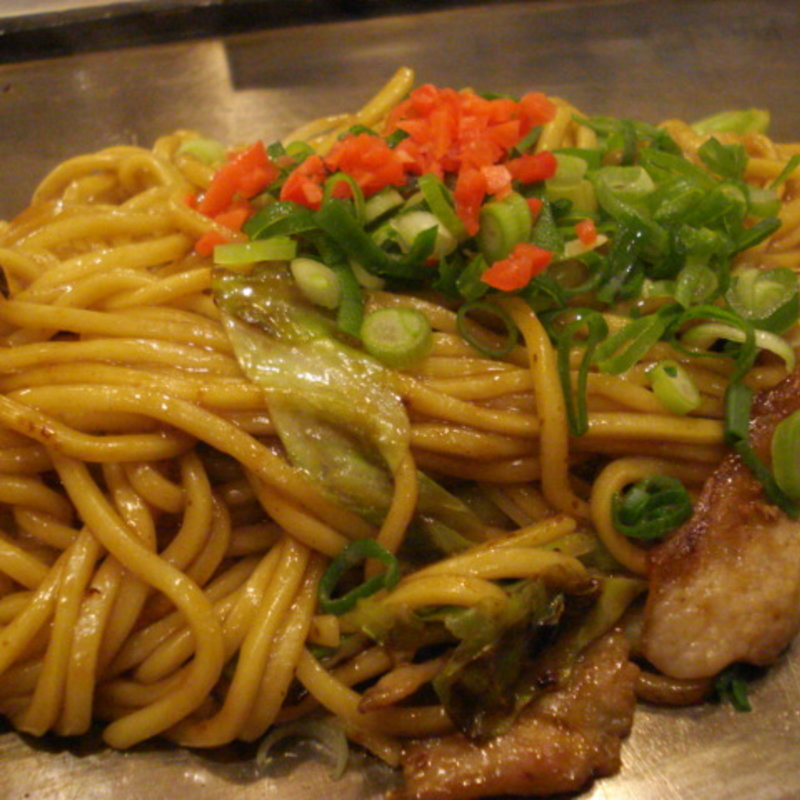 デラックス焼そば(ねぎ焼 やまもと 梅田エスト店)