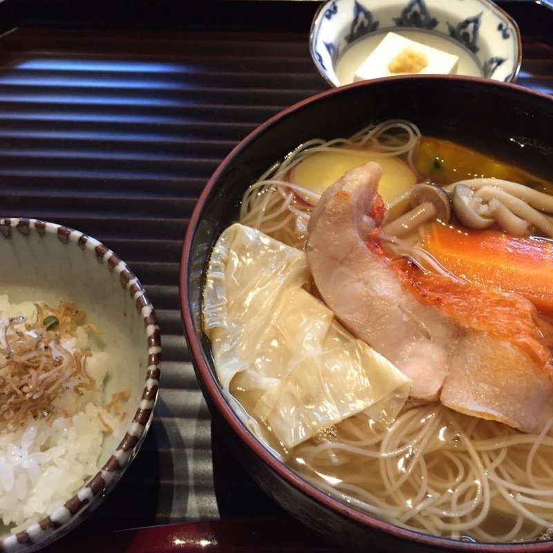 甘鯛と湯葉煮麺セット(はしたて)