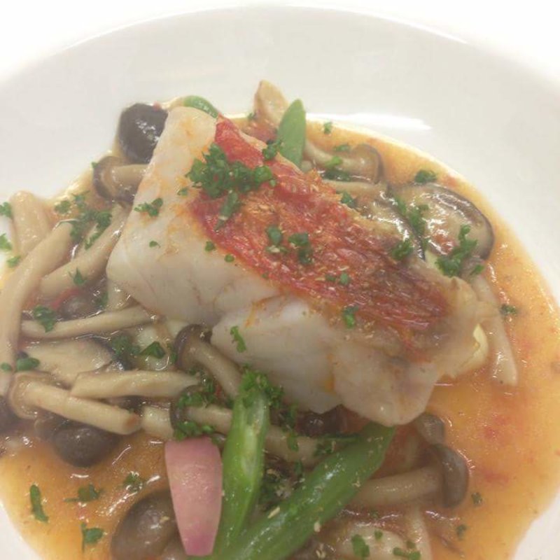 金目鯛の炙りとキノコのミジョッテ(ビストロ ポンヌフ （BISTRO Pont-Neuf）)