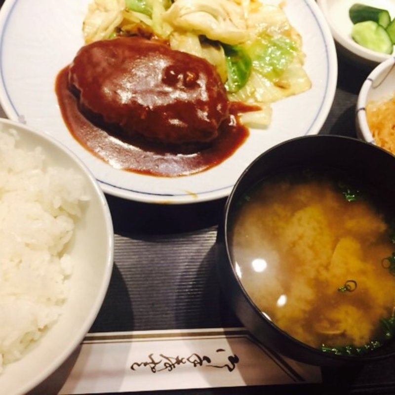 洋風ハンバーグ定食(ほの字 渋谷店)