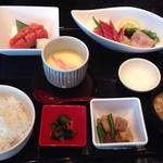 辛子明太子とお刺身定食