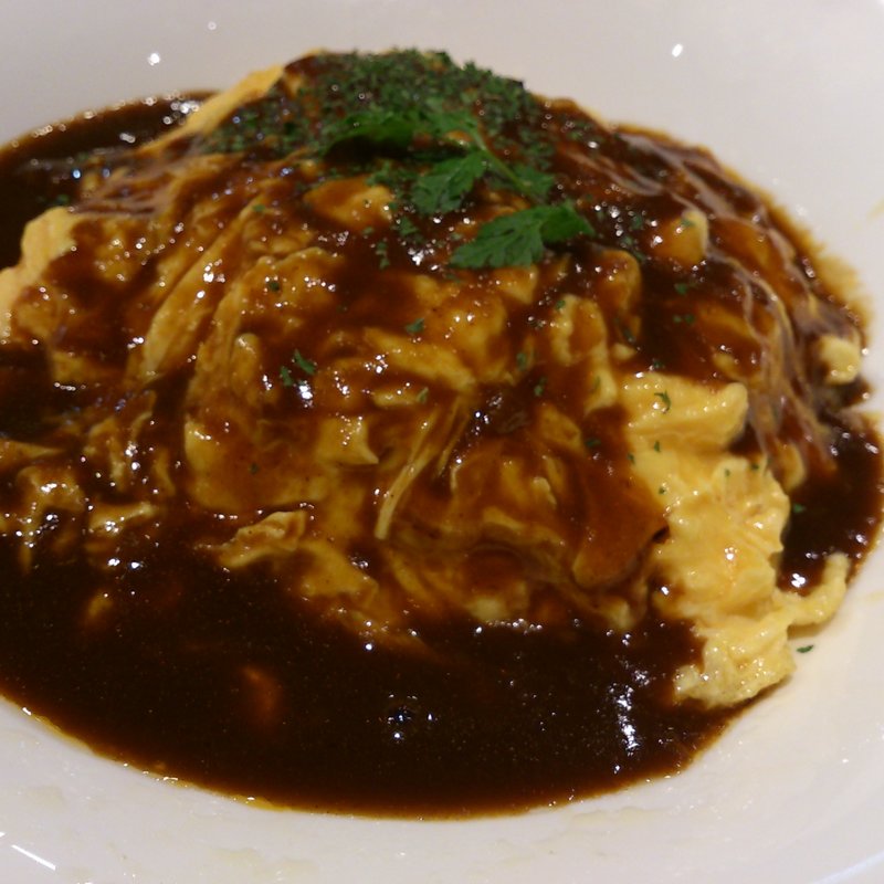 デミグラスのオムライス(こく旨肉そば 日の陣)