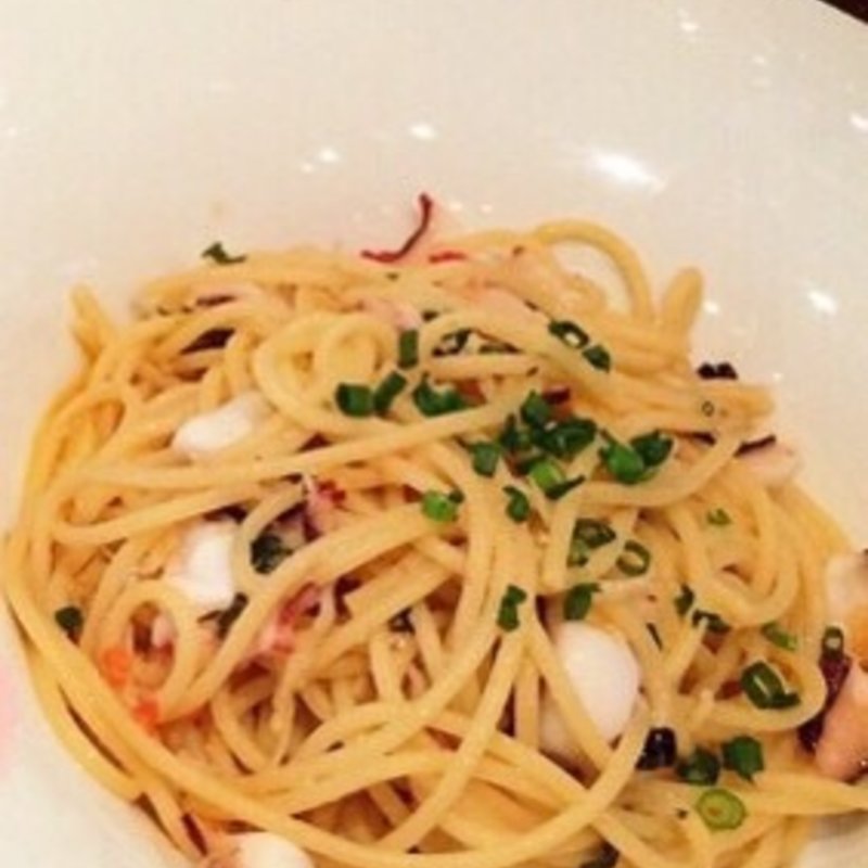 真蛸と大葉のペペロンチーノ(THE RIGOLETTO ocean club)