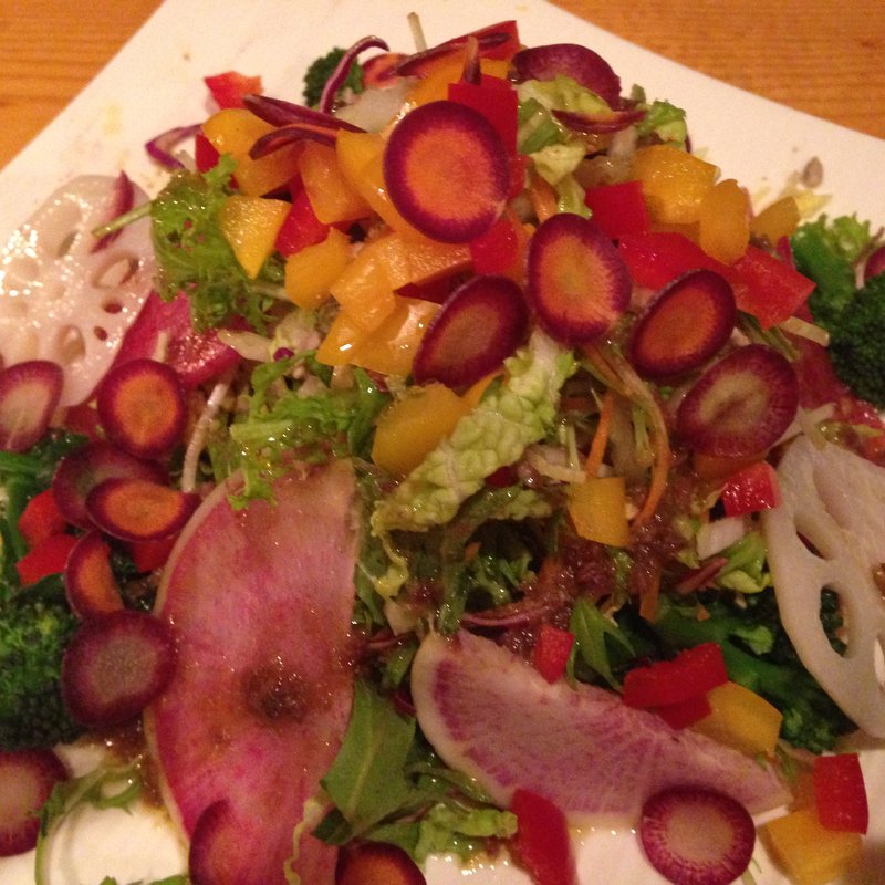 自家菜園で育てたサラダ(noka table)