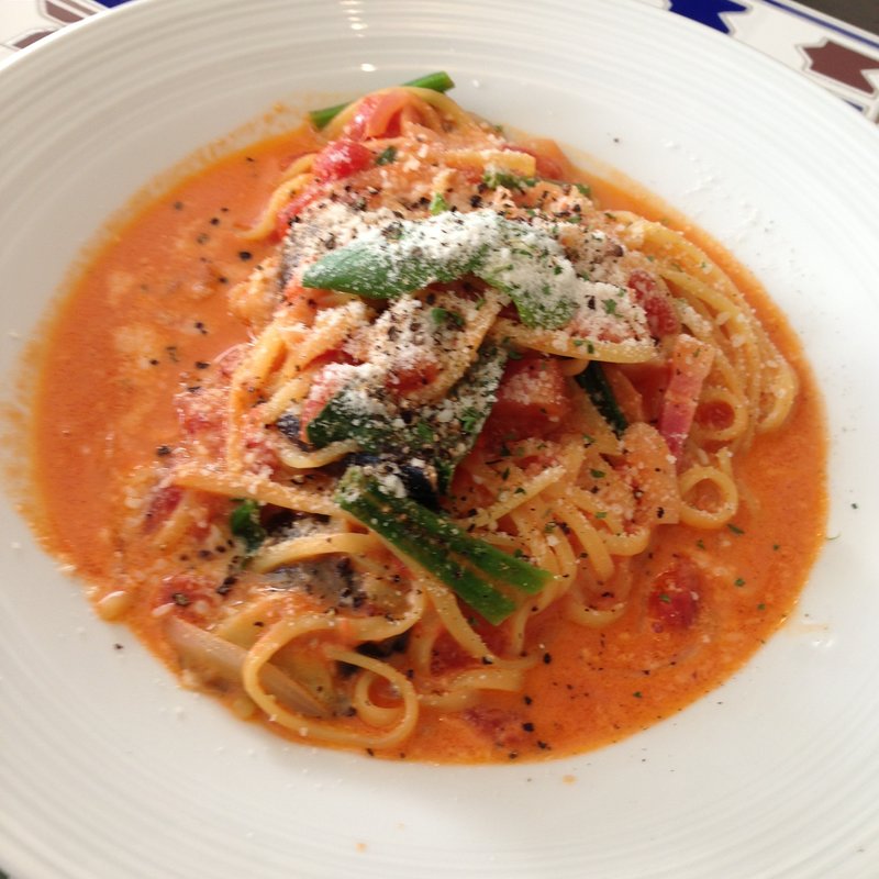 トマトクリームパスタ(イルフラットサクラ （さくら情緒食堂）)