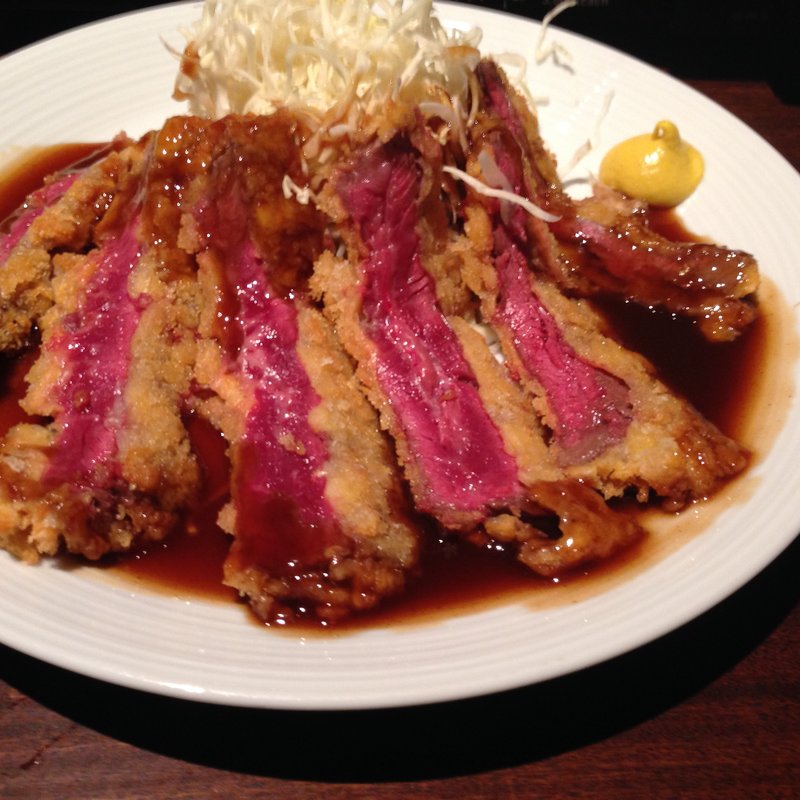 牛ハラミのジューシーレアカツ(牛たん焼きしゃぶ 元祖たこしゃぶ 紅れや 西池袋店 )