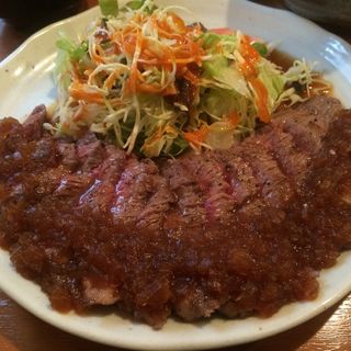 ビーフステーキランチ(洋食鉄板焼 OPEN SESAME！（オープンセサミ！）)