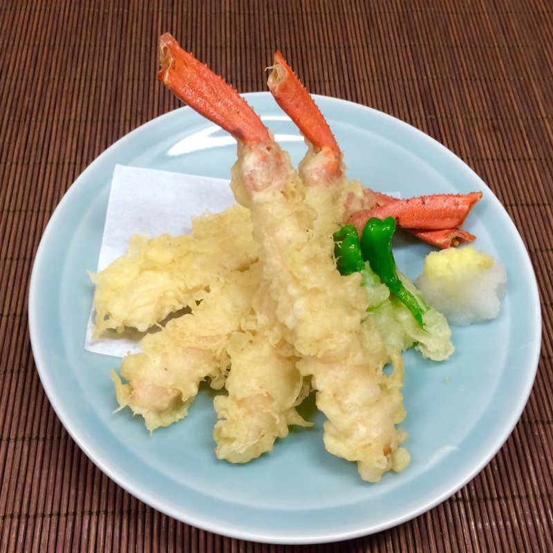 ズワイガニの天ぷら(喜多八)