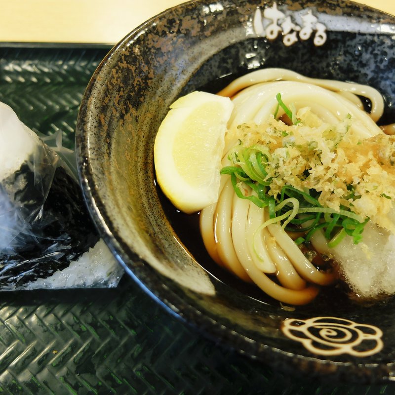 ぶっかけとおにぎり(はなまるうどん 京都新堀川店 )