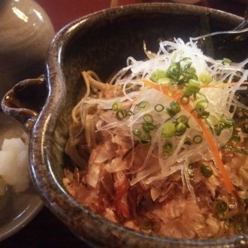 からみおろしそば(藁葺き屋根　かつみや)