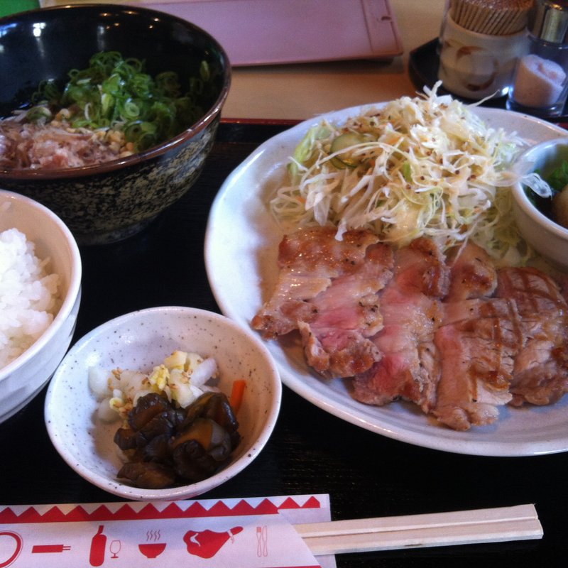 ポークステーキ定食（おろしポン酢）(味加味)