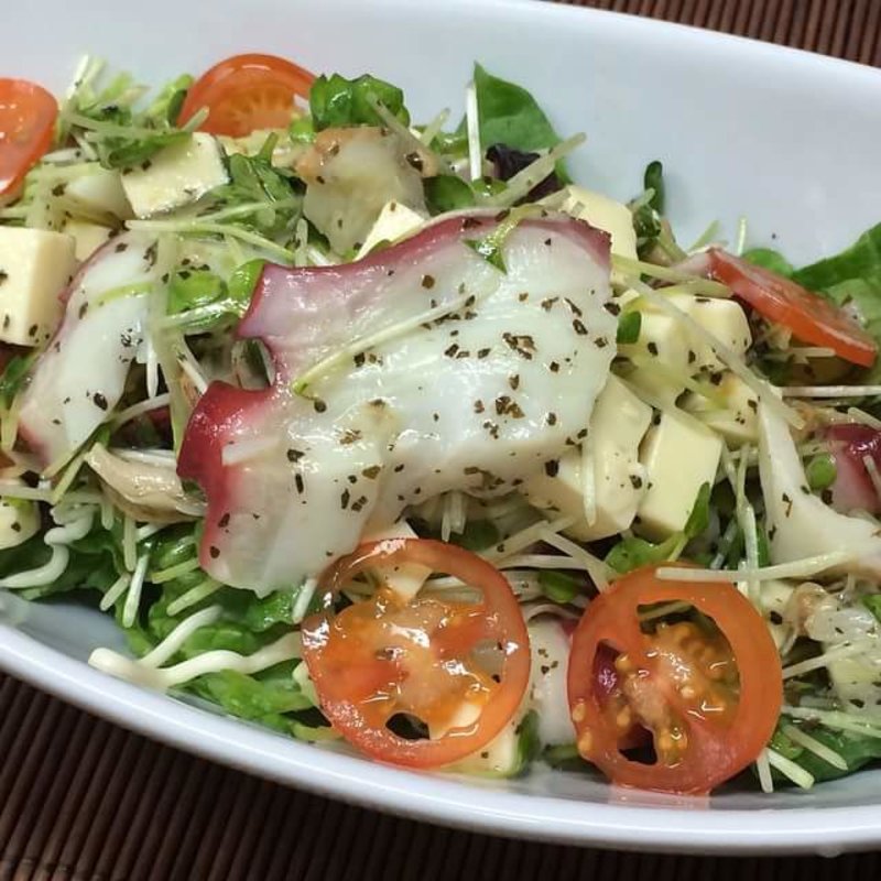 たことバジルのサラダ(喜多八)