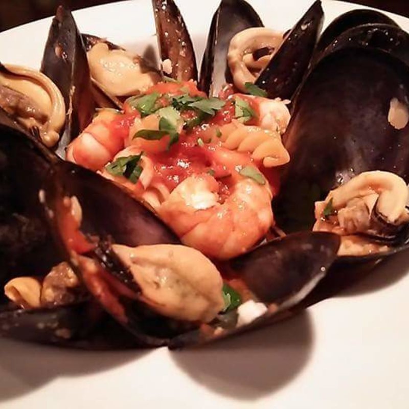 ムール貝パスタ(ピッツェリア武蔵野山居)