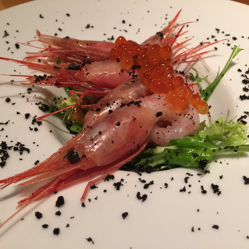 甘えびのカルパッチョ(シャンパン食堂 )