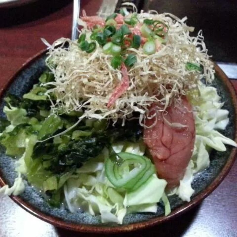 高菜明太もんじゃ(もんじゃまくら木)