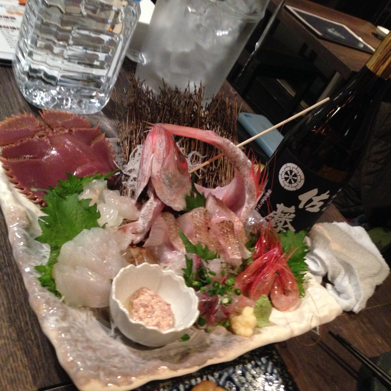 刺身三点盛り(和田浜)