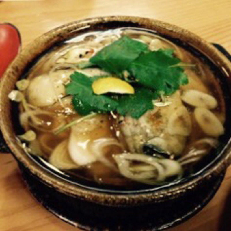 牡蠣の小鍋仕立て(明月庵 ぎんざ田中屋 銀座本店)