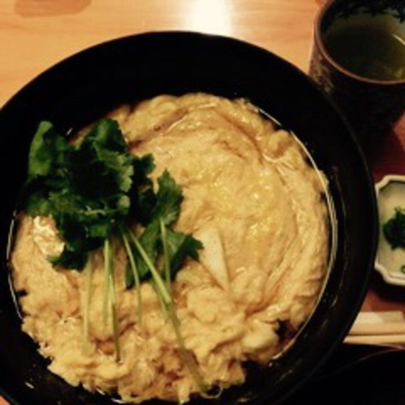 卵かけそば(明月庵 ぎんざ田中屋 銀座本店)