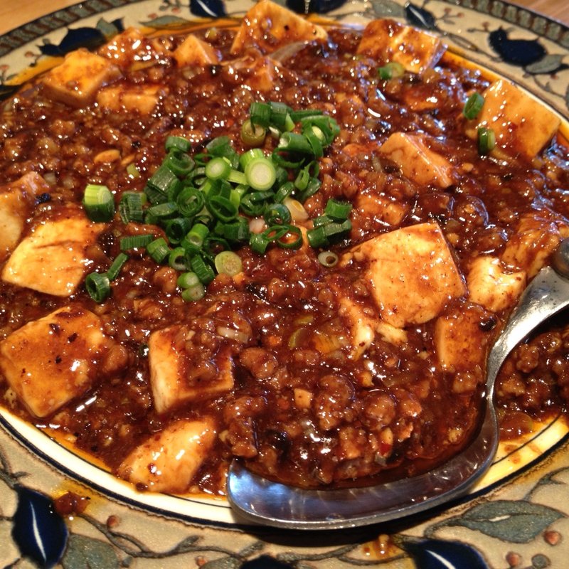 四川風麻婆豆腐(老虎菜 （ラオフーツァイ）)