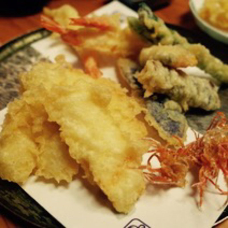 てんぷらの盛り合わせ(明月庵 ぎんざ田中屋 銀座本店)