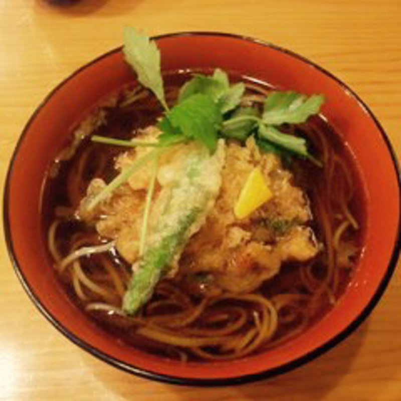 桜エビかき揚げそば(明月庵 ぎんざ田中屋 銀座本店)