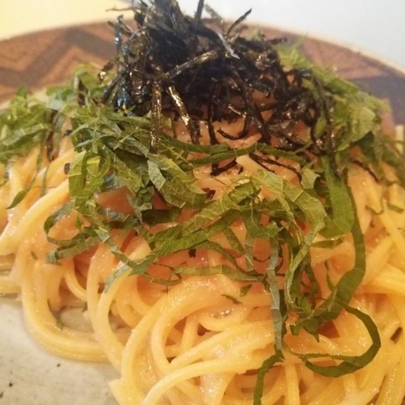 大葉と明太子のスパゲッティ（ランチセット）(ピッツェリア マルデナポリ大泉学園店)