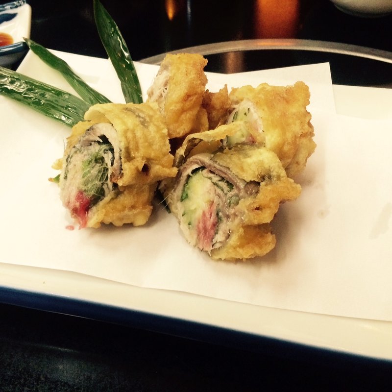 アジの梅しそロール巻(車屋)