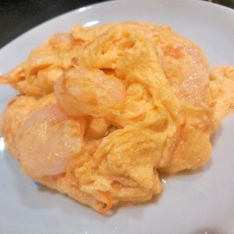 海老たま定食(中華料理 唐園)