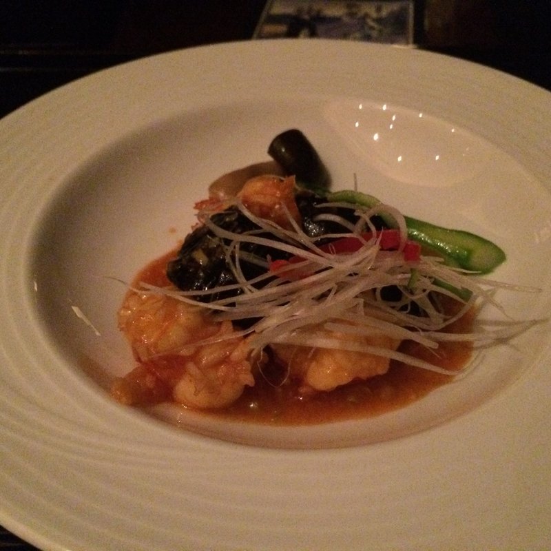 オマール海老のピリ辛甘酢醤油炒め(中国料理 カリュウ （かりゅう Karyu）)