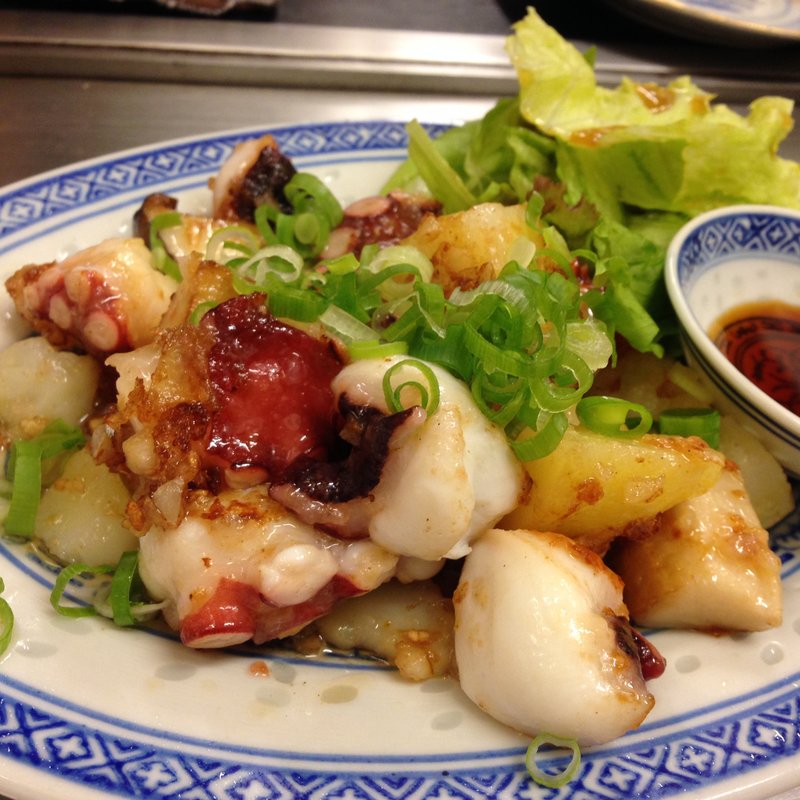 たこのガーリック炒め(なかちゃん )