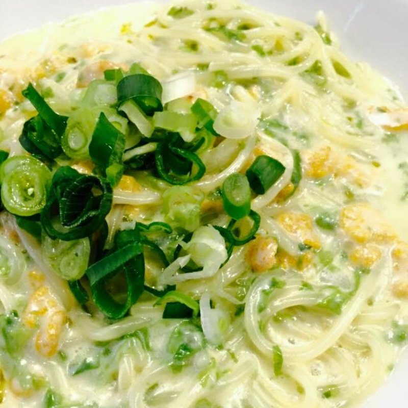 ウニと生のりのクリームソースパスタ(Italian Kitchen VANSAN)