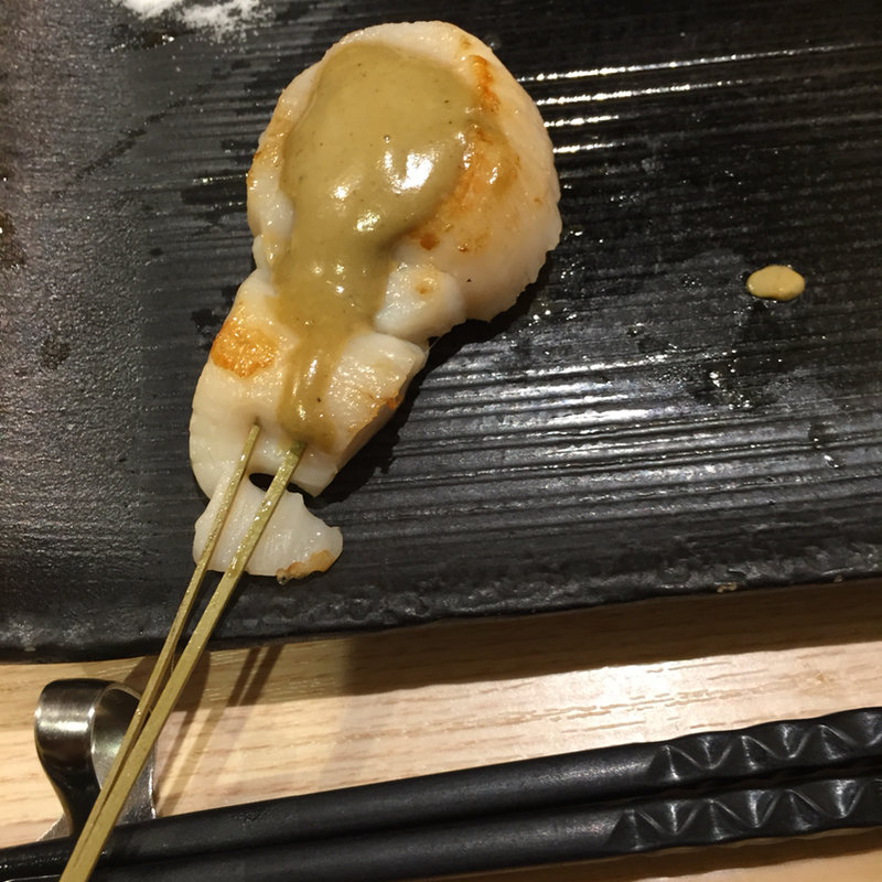 蟹味噌ホタテ(鉄板神社 難波南海通り店)