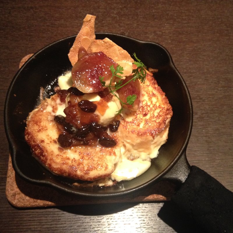 ゴルゴンゾーラ＆イチジクのコンポート(自家焙煎珈琲みじんこ)