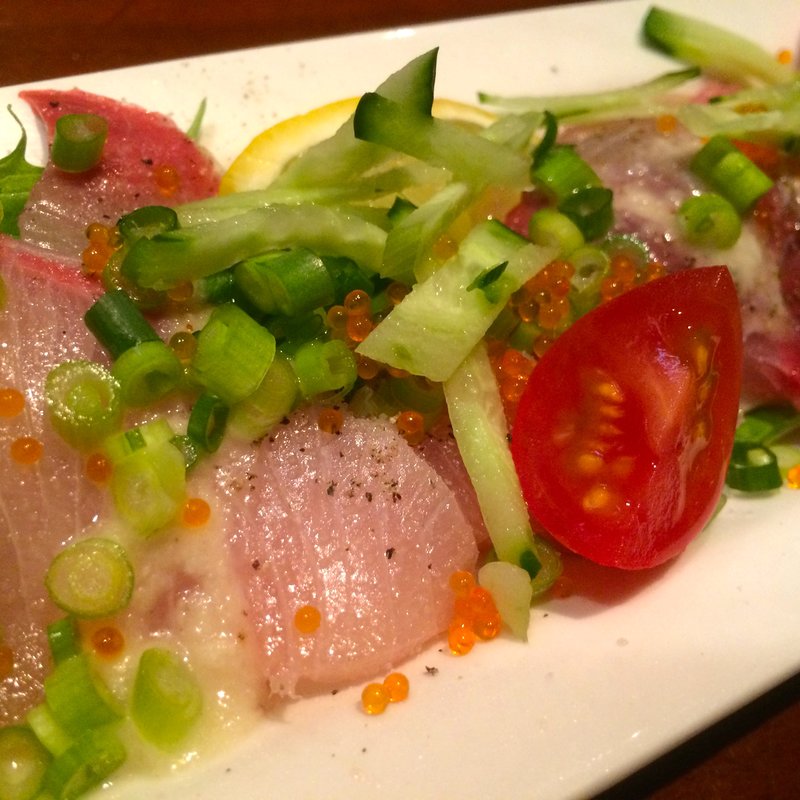 五種類の鮮魚のカルパッチョ盛り(GOSHIKI 立川北口店 （ゴシキ）)