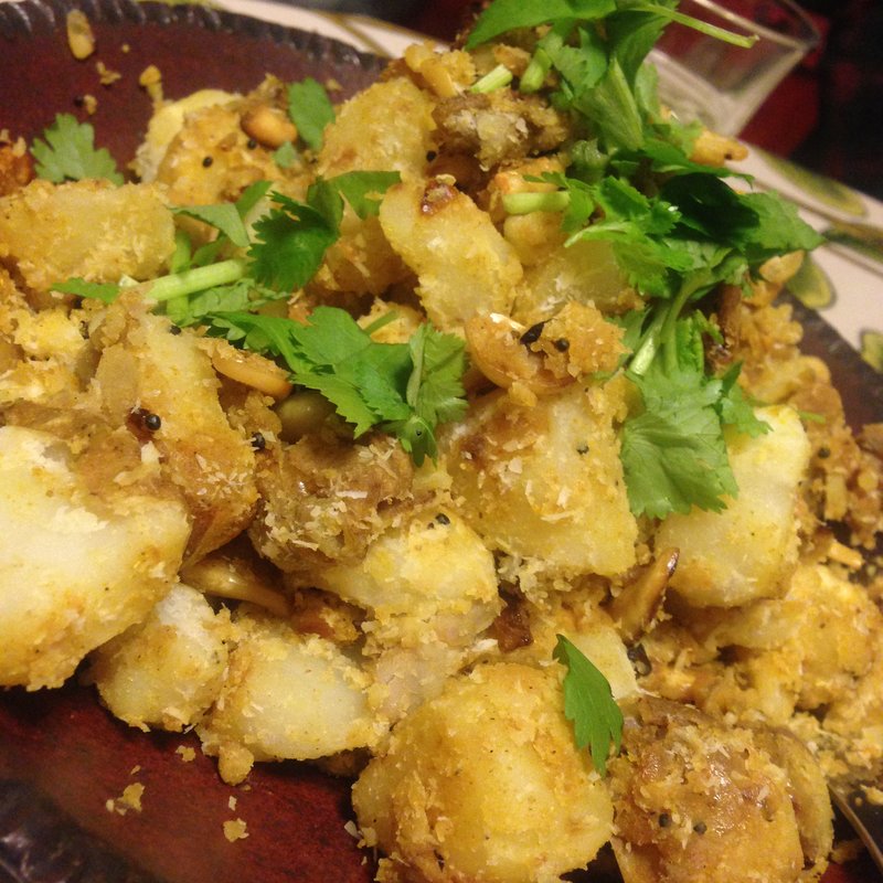 カシューナッツとじゃがいものココナッツサブジ(まるごと食堂)