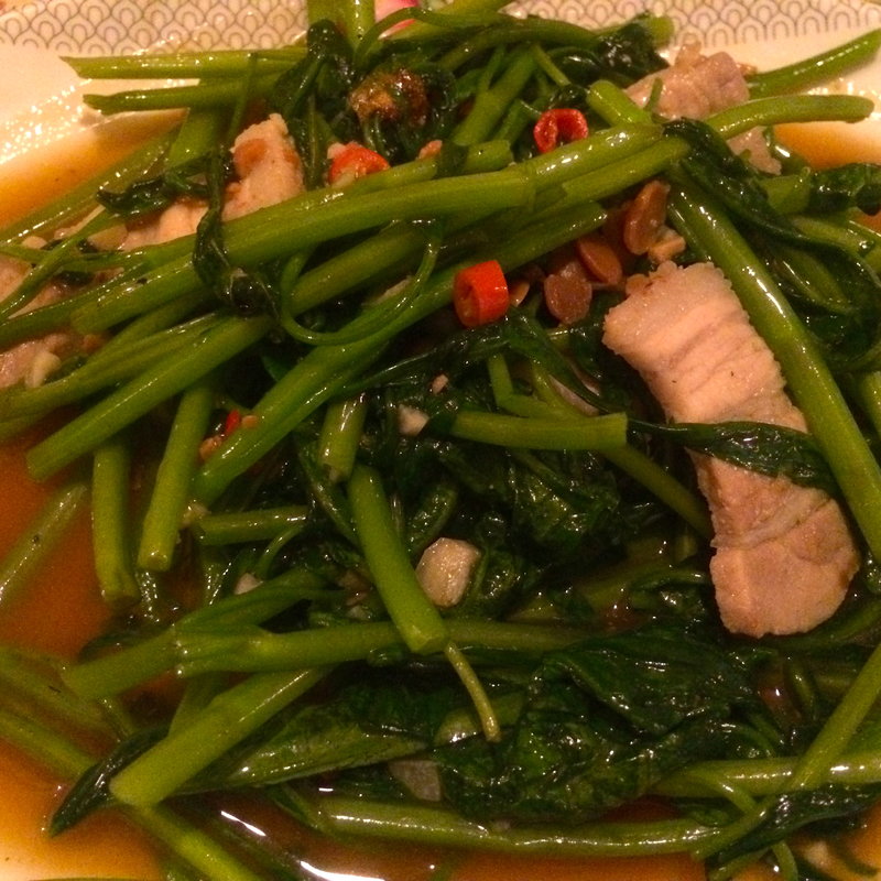 空芯菜炒め(カオマンガイ 立川南口店)