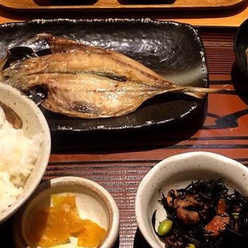 あじの開き定食(ごはん飯 )