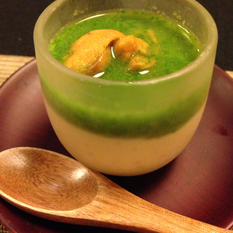 ウニの茶碗蒸し(杜若)