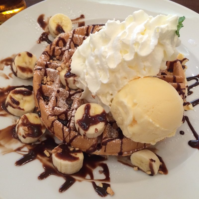 チョコバナナワッフル(The Best Cheesecakes ららぽーと横浜店)